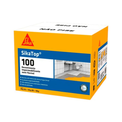Sika Top 100 Revestimento Impermeabilizante Semiflexivel 18kg