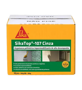 Sikatop 107 Cinza Fosco Revestimento Impermeabilizante Semiflexivel 18kg