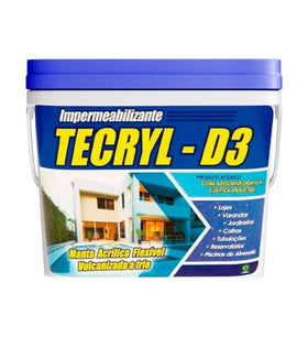 Impermeabilizante Manta Líquida Tecryl 12kg Lajes e Telhados Piscinas