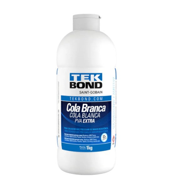 Cola Branca Tek Bond 1kg Líquida Pva Extra