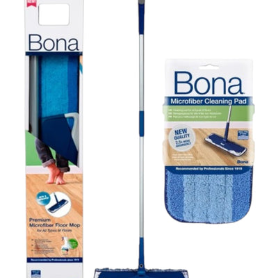 Mop Bona Mop Bona C/ Refil Em Microfibra Azul - Marinho