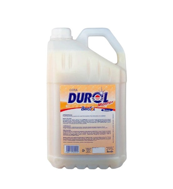 Cera Durol Master 5L Para Piso Brilho Alta E Durabilidade Madeira