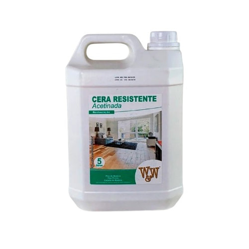 Cera Resistente Piso De Madeira Acetinado 5l W&w