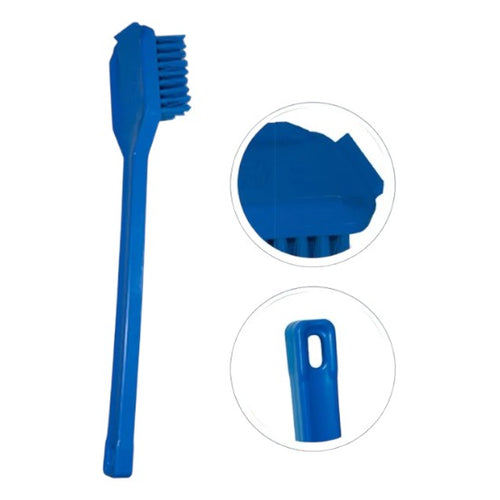 Escova Maxi Tech Azul Bralimpia Limpa Tudo Longa 45cm com Raspador Embutido