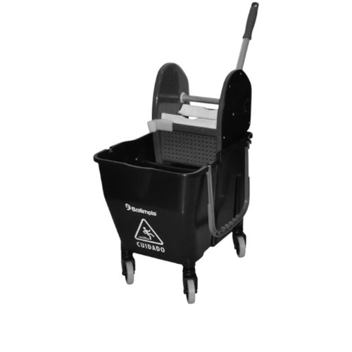 Balde Espremedor Lateral Mop Doblo Flex Black 30l Bralimpia