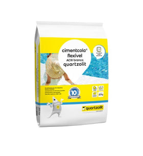 Argamassa ACIII Interno e Externo 20kg Branco CimentCola Quartzolit