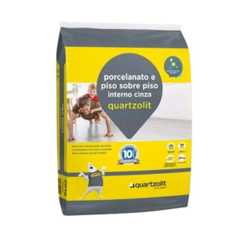 Argamassa Piso Sobre Piso Porcelanato Interna 20kg Quartzolit