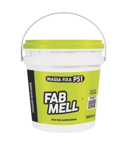 Massa Para Calafetar Madeira P51 5,5kg Cores Fabmell