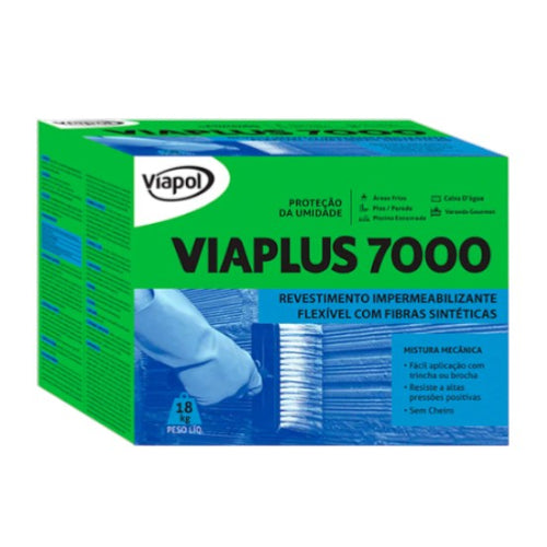 Viaplus 7000 Argamassa Impermealizante Flexível Viapol 18kg