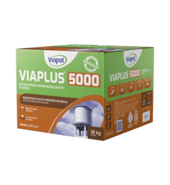 Viaplus 5000 Impermeabilizante Argamassa flexível 18kg Viapol