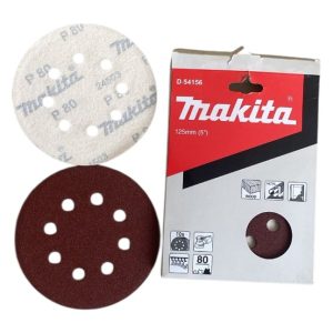 10 discos de lixa com velcro de 125 mm (5) Makita Vários Grãos